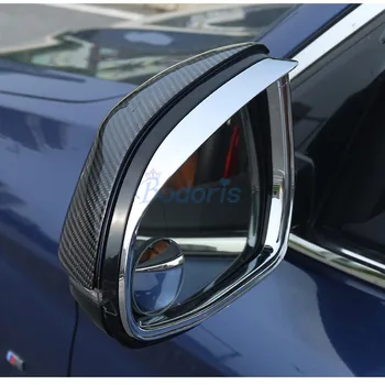 Araba Styling Kapı Ayna Yağmur Şapka Trim Dikiz Paneli Yerleşimi 2018 2019 BMW İçin X3 G01 X4 G02 X5 G05 X7 G07 Aksesuarları