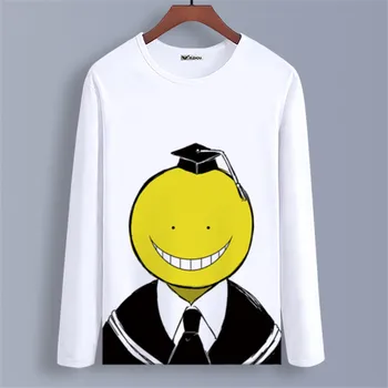 Anime Suikast Sınıfı T-Shirt Bahar Sonbahar Uzun Kollu Giyim Unisex Yetişkin Çocuk Polyester T Shirt