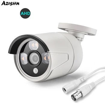AZISHN Güvenlik AHD Kamera 5MP 2880 * 1616 6 adet IR Led CCTV Ev H. 265 Video Gözetim Gece Görüş Açık Metal Bullet Kamera
