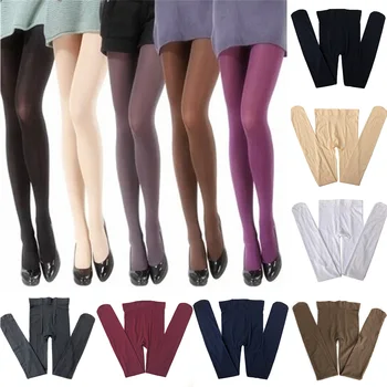 Seksi Kadın Bayan Örgü Külotlu Çorap Uzun Çorap Şeffaf Tayt Çorap Koyu Yeşil Şarap 2020 Yeni Bayan Moda İnce Çorap