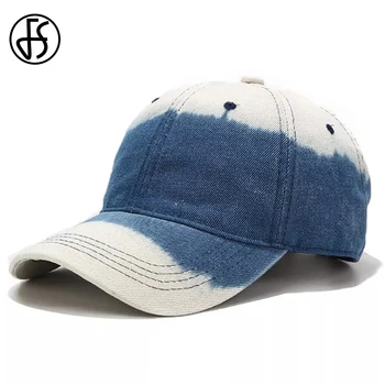 FS Yeni Yıkanmış Denim Beyzbol Kapaklar Erkekler İçin Amerikan Streetwear Snapback hip hop şapka Açık Seyahat Kadın Şapka Kemik Masculino 2022