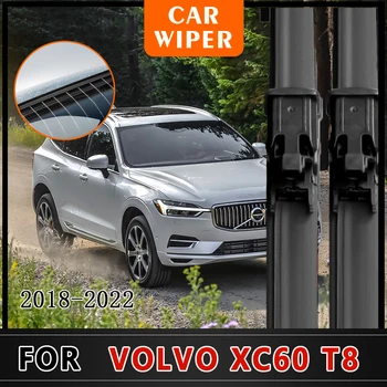 Volvo için XC60 T8 MK2 2018 ~ 2022 Akıllı Isıtma Sprey Yıkama Enjektörleri Ön Cam silecek lastikleri Araba Cam Ön Cam Kesici