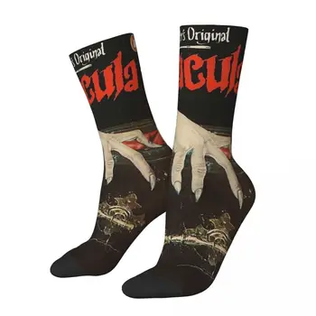 Korku Filmi Dracula Çorap erkek kadın Polyester Moda Çorap Yenilik İlkbahar Yaz Sonbahar Kış Orta Tüp Çorap Hediye