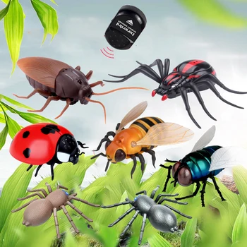RC Hayvan Robot Böcek Oyuncaklar Antistres Kızılötesi Simülasyon Örümcek Arı fly mantis Elektrikli Oyuncak Çocuklar için Prank Böcekler Pet Oyuncak