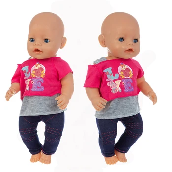 2021 Yeni oyuncak bebek giysileri Fit 17 inç 43cm oyuncak bebek giysileri Doğan Bebek Takım Elbise Bebek Doğum Günü Festivali Hediye