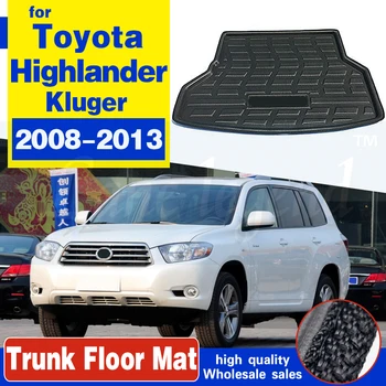Arka Kargo Mat Gövde Fit Toyota Highlander Kluger 2008-2013 İçin Tepsi Boot Liner zemin halısı Koruyucu Ped 2009 2010 2011 2012