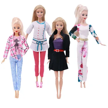 Oyuncak bebek giysileri İki parçalı Elbise Suit Fit Barbie Aksesuarları Bebek Kıyafeti Grace Renkli Moda Etek