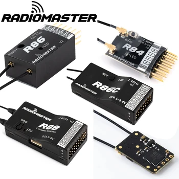 Radiomaster R81 R84 R86 R86C R88 V2 4.5-6 V 2.4 Ghz 4Ch/6Ch/8Ch Alıcı SBUS RSSI V2.0 İçin FRSKY D8 D16 TX16S SE RC FPV Uçağı