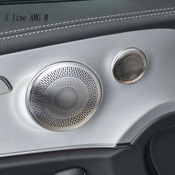 Araba İç Kapı Hoparlör Ses Ses Kapağı hoparlör Çıkartmalar Mercedes Benz E Sınıfı Coupe C238 W238 2016-2022 Aksesuarları