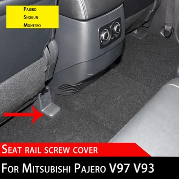 İç Mekanlar İçin V97 V93 Mitsubishi Pajero Koltuk Raylı Vidalı Kapak ABS Montero Shogun Arka Koltuk Vida Trim Aksesuarları