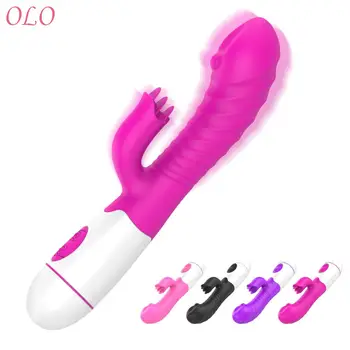 Yapay penis Tavşan Vibratör 30 Frekans Vibratörler Kadınlar İçin Erotik Kadın mastürbasyon için seks oyuncakları Anal Meme Vajina Masajı Yetişkin Oyuncak