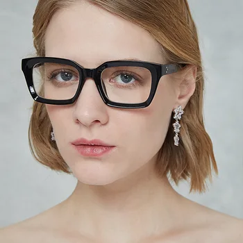 Moda Yüksek çözünürlüklü okuma gözlüğü Erkekler Kadınlar için Büyük Boy Kare Presbiyopi Gözlük Görüş Bakımı Diyoptri Gözlük + 1.0~ + 4.0