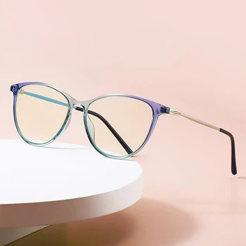 2022 Mavi ışık engelleme gözlük çerçevesi reçete Gözlük Moda Kadın Gözlük Kedi Gözü Kadın optik Kaliteli Çerçeve