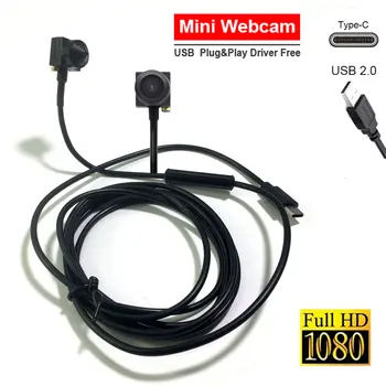 Full HD 1080P USB Kamera Geniş Açı Mini USB güvenlik kamerası android kamera OTG Mini USB Tip C Güvenlik Video Kamera Mini Webcam