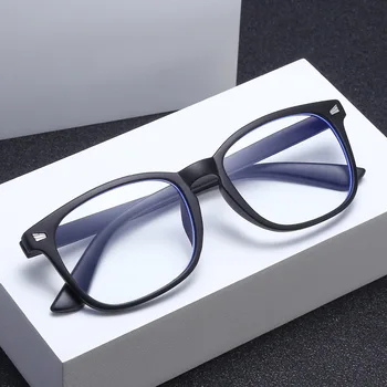 Erkekler mavi ışık engelleme okuma gözlüğü kadın kare gözlük çerçevesi iş bilgisayar Anti yorgunluk presbiyopi Lens gözlük