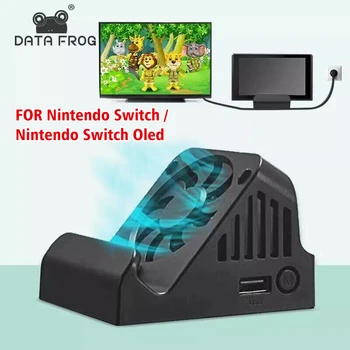 Anahtarı Dock TV Dock Nintendo Anahtarı için Soğutma Tabanı Nintendo Anahtarı Oled Destek Video Çıkışı Şarj Kavrama NS Joycon