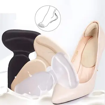 1 Çift T tipi silikon topuk koruyucu Silikon jel topuk bardak Eklemek Topuk Astarı Sapları Yüksek Topuk Konfor Pedleri Ayak Bakımı Aksesuarları