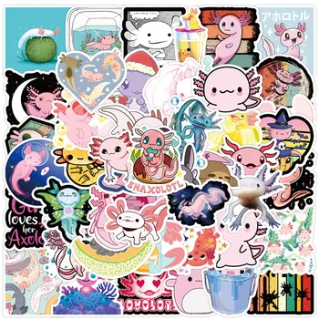 10/30/50 adet Sevimli Hayvan Axolotl Graffiti Çıkartmalar Karikatür Çıkartmaları Çocuk Oyuncak DIY Günlüğü Bavul Karalama Defteri Telefon Dizüstü Araba Sticker