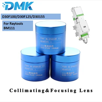 DMK Fiber Lazer Kolimatör ve odaklanan lens D30 F100 F125 F155mm için Lens Tutucu ile Raytools BM111 Lazer kesme başlığı