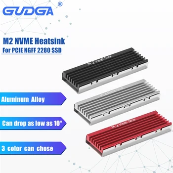 GUDGA SSD Radyatör M2 NVME Soğutucu Alüminyum Kabuk Soğutucu Soğutma Termal Ped İle Üç Renk PCIE NGFF 2280 masaüstü bilgisayar SSD