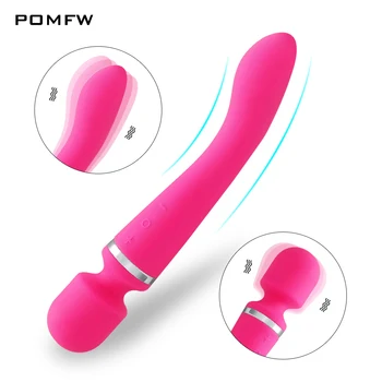 20 Hızları Güçlü Yapay Penis Vibratör AV Sihirli Değnek Seks Oyuncakları Kadınlar için Çift G Noktası Masaj Klitoris Stimülatörü Ürünleri Yetişkin 18