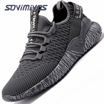 Erkekler koşu ayakkabıları Kadın Rahat Nefes yürüyüş ayakkabısı Spor Atletik Sneakers Spor Tenis Kayma Rahat Hafif ayakkabı