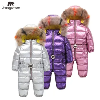 Orangemom çocuk Tulum bebek kız kış ceket marka ceket kızlar için giyim, kalınlaşmak bebek kız ceket bebek snowsuit