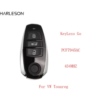 Anahtarsız Gitmek PCF7945AC Çip 433MHz Akıllı Uzaktan Araba Anahtarı VW Touareg İçin Fob 3 Düğmeler akıllı anahtar