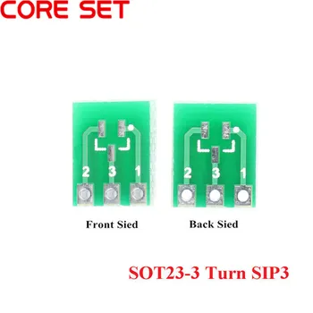 20 adet SOT23 SOT23-3 Dönüş SIP3 SMD Dönüş DIP Adaptörü Dönüştürücü Plaka SOT SIP IC Soket PCB kartı Dıy kiti