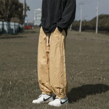 Pantolon Erkekler Moda Retro harem pantolon Streetwear Şık Japon Casual Baggy Tüm Maç Retro Yeni Varış Pantalones Gençler Ins
