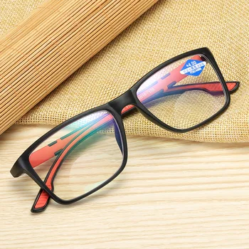 Anti-mavi okuma gözlüğü Ultra hafif reçine bilgisayar gözlük moda esnek multifokal ışık gözlük +1.0 1.5 2 2.5 4.0