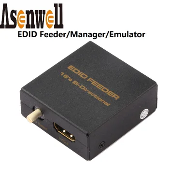 4K HDMI EDID Emulator DTS LPCM AC3 16 Yollu 1.4 HDMI Çift Yönlü EDID Besleyici Yöneticisi Kendi Kendine Çalışan DVD HDTV için Soundbar