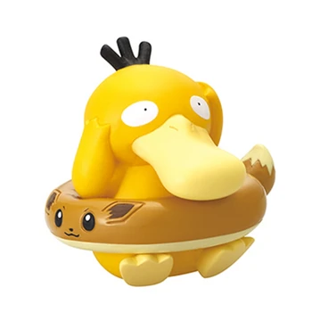 TOMY Pokemon Gacha Psyduck Pikachu Süsler Eevee Slowpoke Rowlet Nadir Modeli Süsler