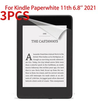 3 ADET Yumuşak Ekran Koruyucu Kindle Paperwhite İçin 11th 6.8 inç Nesil 2021 Koruyucu Koruyucu Şeffaf Film Kindle Paperwhite İçin