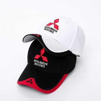 Toptan Yeni 3D Mitsubishi Şapka Kap araba logosu MOTO GP RacingBaseball Kap Şapka Ayarlanabilir Rahat Kamyon Şapka hip hop gorras