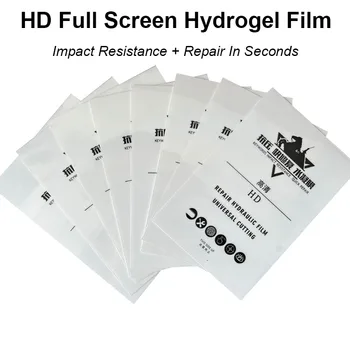50 ADET HD Esnek Hidrolik Film Darbe Direnci için Hızlı Onarım iPhoneX-8 11 12 13Pro Max Koruyucu Ekran Koruyucu Kapak