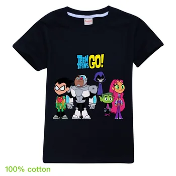 Teen Titans GİTMEK 3D Baskılar Çocuk T-Shirt Moda Yaz Kısa Kollu Gömlek Sıcak Satış Çocuklar Rahat Streetwear Giyim