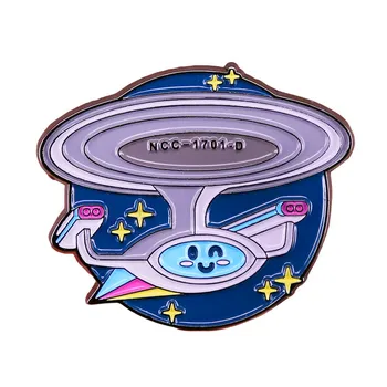 I. S. S. KURUMSAL Nesil NCC-1701-D Emaye Broş Pin Broş yaka iğnesi rozet Denim Ceket Takı Aksesuarları